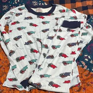 Hanna Andersson size 160 (14) snowplow long johns- EUC